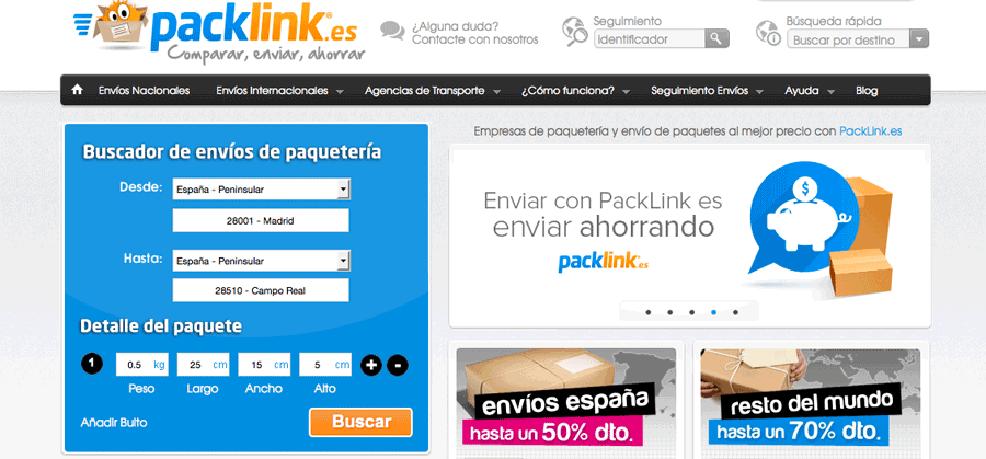 PackLink – enviar paquetes al mejor precio